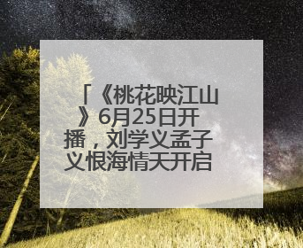 《桃花映江山》6月25日开播，刘学义孟子义恨海情天开启国风桃色