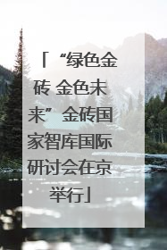 “绿色金砖 金色未来”金砖国家智库国际研讨会在京举行