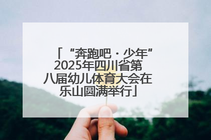 “奔跑吧・少年”2025年四川省第八届幼儿体育大会在乐山圆满举行
