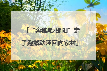 “奔跑吧·邵阳”亲子跑燃动隆回向家村