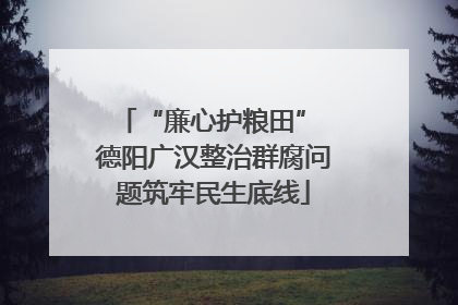 “廉心护粮田” 德阳广汉整治群腐问题筑牢民生底线