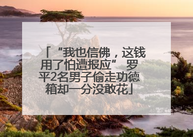 “我也信佛，这钱用了怕遭报应” 罗平2名男子偷走功德箱却一分没敢花