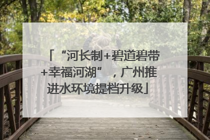 “河长制+碧道碧带+幸福河湖”，广州推进水环境提档升级