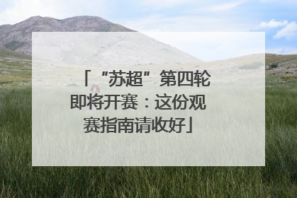“苏超”第四轮即将开赛：这份观赛指南请收好