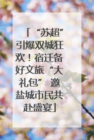 “苏超”引爆双城狂欢！宿迁备好文旅“大礼包” 邀盐城市民共赴盛宴