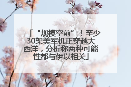 “规模空前”！至少30架美军机正穿越大西洋，分析称两种可能性都与伊以相关