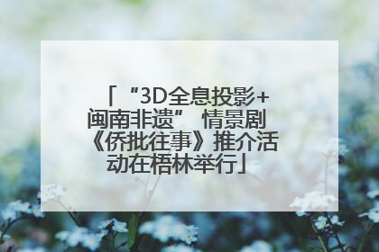 “3D全息投影+闽南非遗” 情景剧《侨批往事》推介活动在梧林举行