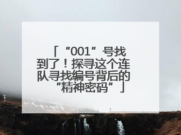 “001”号找到了！探寻这个连队寻找编号背后的“精神密码”