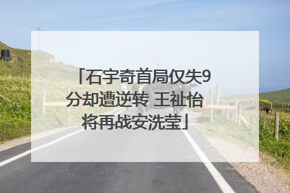 石宇奇首局仅失9分却遭逆转 王祉怡将再战安洗莹