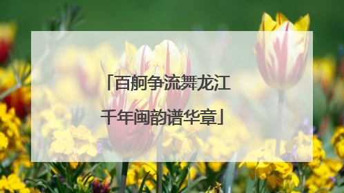 百舸争流舞龙江 千年闽韵谱华章