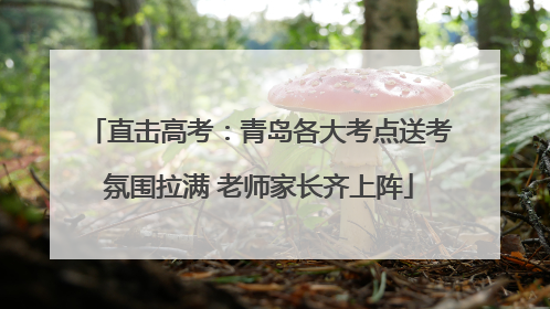 直击高考：青岛各大考点送考氛围拉满 老师家长齐上阵