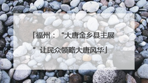 福州：“大唐金乡县主展”让民众领略大唐风华