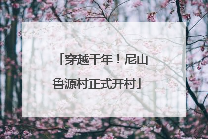 穿越千年！尼山鲁源村正式开村