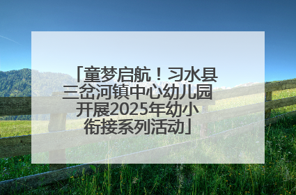 童梦启航！习水县三岔河镇中心幼儿园开展2025年幼小衔接系列活动
