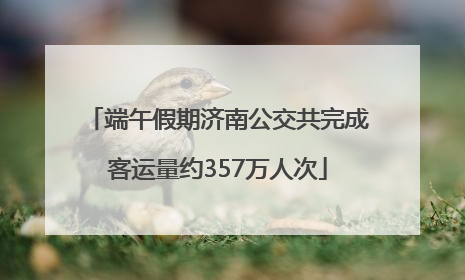 端午假期济南公交共完成客运量约357万人次