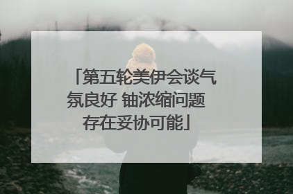 第五轮美伊会谈气氛良好 铀浓缩问题存在妥协可能