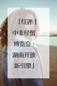 红评丨中非经贸博览会：湖南开放新引擎