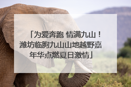 为爱奔跑 情满九山！潍坊临朐九山山地越野嘉年华点燃夏日激情