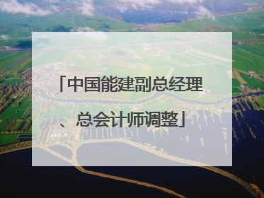 中国能建副总经理、总会计师调整