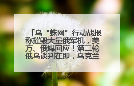 乌“蛛网”行动战报称摧毁大量俄军机，美方、俄媒回应！第二轮俄乌谈判在即，乌克兰提出三大诉求