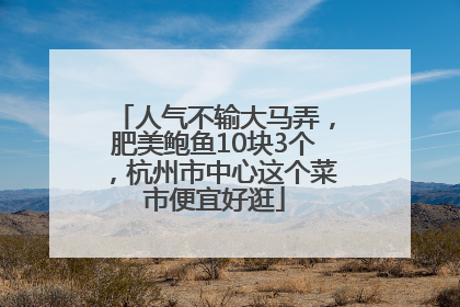 人气不输大马弄，肥美鲍鱼10块3个，杭州市中心这个菜市便宜好逛