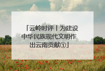 云岭时评丨为建设中华民族现代文明作出云南贡献①