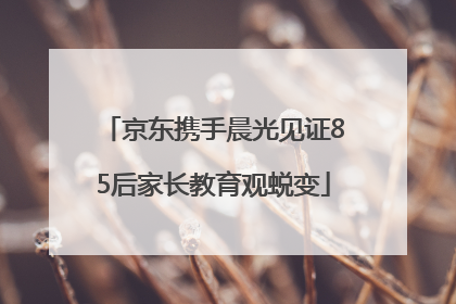 京东携手晨光见证85后家长教育观蜕变