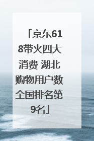 京东618带火四大消费 湖北购物用户数全国排名第9名