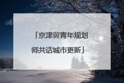 京津冀青年规划师共话城市更新