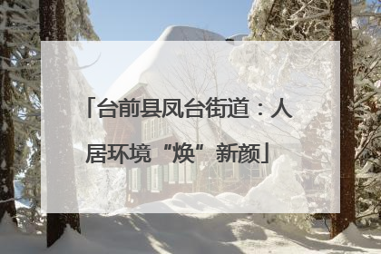 台前县凤台街道：人居环境“焕”新颜