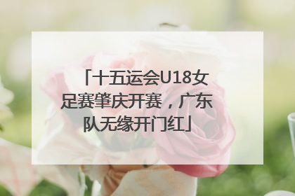 十五运会U18女足赛肇庆开赛，广东队无缘开门红