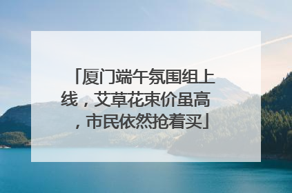 厦门端午氛围组上线，艾草花束价虽高，市民依然抢着买