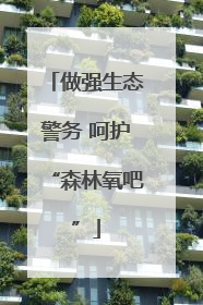 做强生态警务 呵护“森林氧吧”