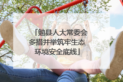 勉县人大常委会多措并举筑牢生态环境安全底线