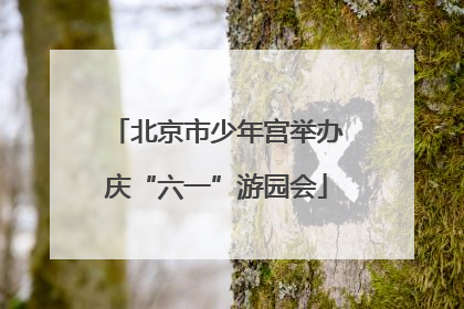 北京市少年宫举办庆“六一”游园会