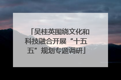 吴桂英围绕文化和科技融合开展“十五五”规划专题调研