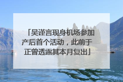 吴谨言现身机场参加产后首个活动，此前于正曾透露其本月复出