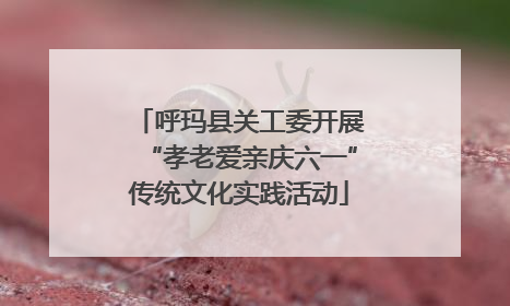 呼玛县关工委开展“孝老爱亲庆六一”传统文化实践活动