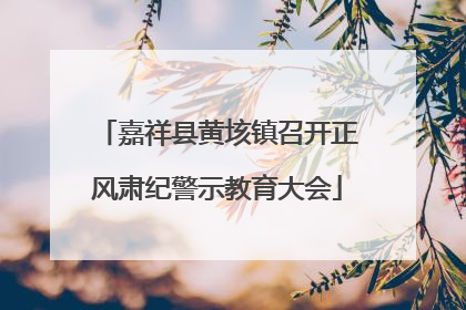 嘉祥县黄垓镇召开正风肃纪警示教育大会
