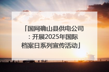 国网确山县供电公司：开展2025年国际档案日系列宣传活动