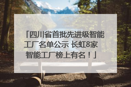 四川省首批先进级智能工厂名单公示 长虹8家智能工厂榜上有名！