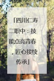 四川仁寿二职中：技能点亮青春，匠心接续传承