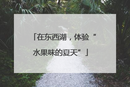在东西湖，体验“水果味的夏天”