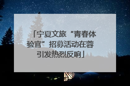 宁夏文旅“青春体验官”招募活动在蓉引发热烈反响