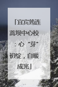 宜宾筠连蒿坝中心校：心“芽”初绽，自暖成光