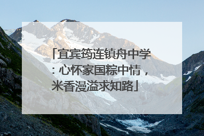 宜宾筠连镇舟中学：心怀家国粽中情，米香漫溢求知路