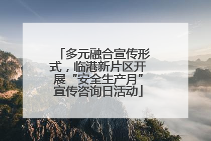 多元融合宣传形式，临港新片区开展“安全生产月”宣传咨询日活动