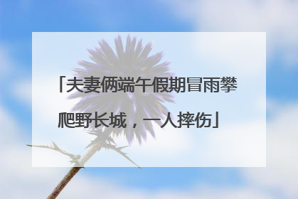 夫妻俩端午假期冒雨攀爬野长城，一人摔伤