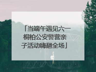 当端午遇见六一 桐柏公安警营亲子活动嗨翻全场