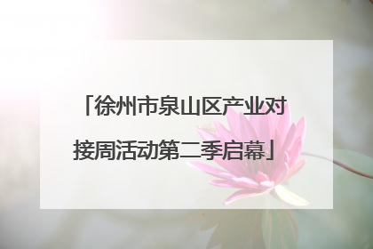 徐州市泉山区产业对接周活动第二季启幕